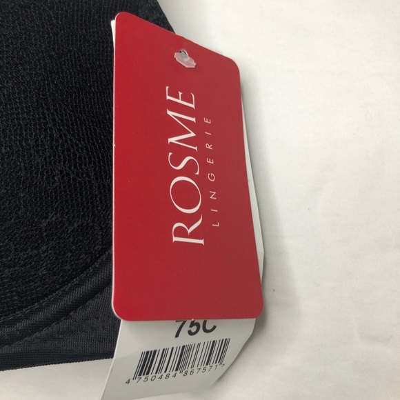 Black lacy bra, Rosme brand, brand new with tags - Picture 4 of 5